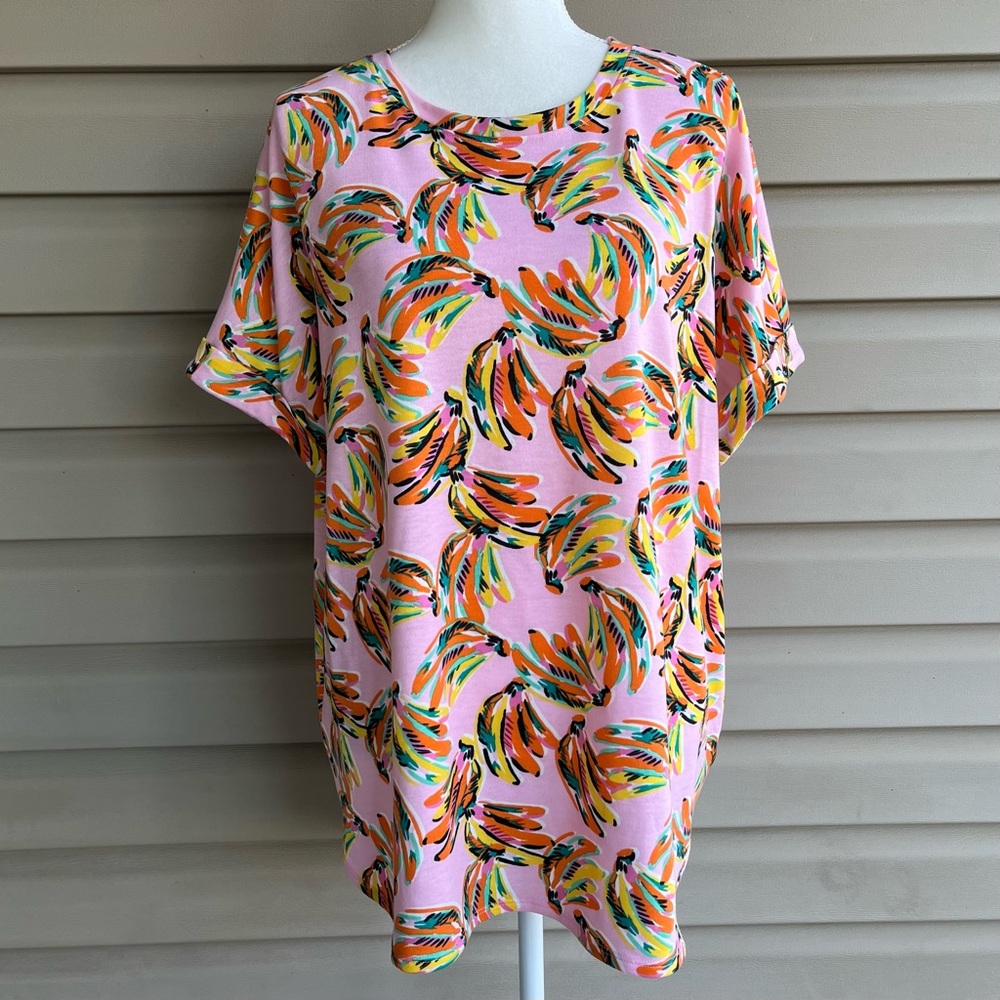 •CROWN & IVY• Relaxed French Terry Pullover Top - Size XL